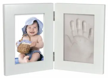 Набор для изготовления слепков "Рамка "Принт" двойная (белый) (RG1B) обложка книги