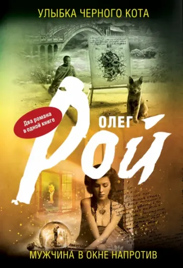 Олег Рой - Улыбка черного кота. Мужчина в окне напротив обложка книги