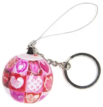 Шаровый пазл Брелок 4 см Сердечки (A2723_1.57) обложка книги