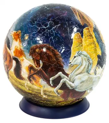 Шаровый пазл Лошади (A1024_09) обложка книги