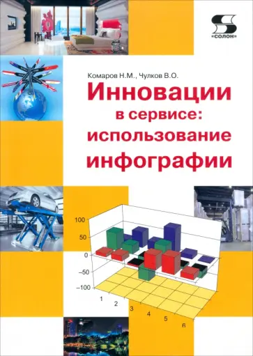 Комаров, Чулков - Инновации в сервисе. Использование инфографии. Учебное пособие Комаров, Чулков - Инновации в сервисе. Использование инфографии. Учебное пособие обложка книги