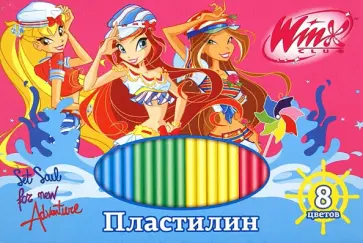 Пластилин "Winx" 8 цветов (12С 867-08/WO) обложка книги