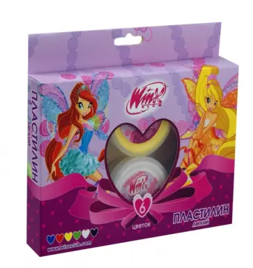 Пластилин лёгкий "Winx" 6 цветов (081052/WH) обложка книги