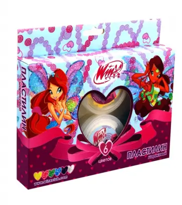 Пластилин шариковый "Winx" 6 цветов (072502/WH) обложка книги