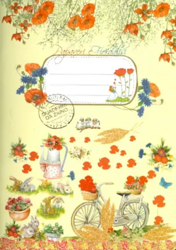 Блокнот. Маки и васильки А6 обложка книги