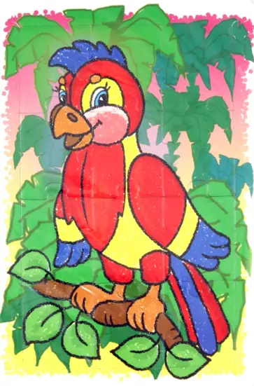 Пазл для малышей "Попугай". 12 элементов (П-1210) обложка книги