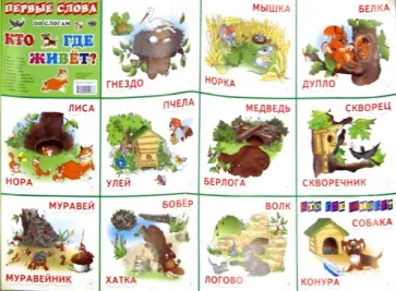 И. Меньшиков - Плакат "Кто где живет?" обложка книги