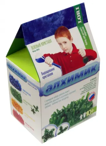 Набор для выращивания кристаллов "Зеленый кристалл" (Вкр-005) обложка книги