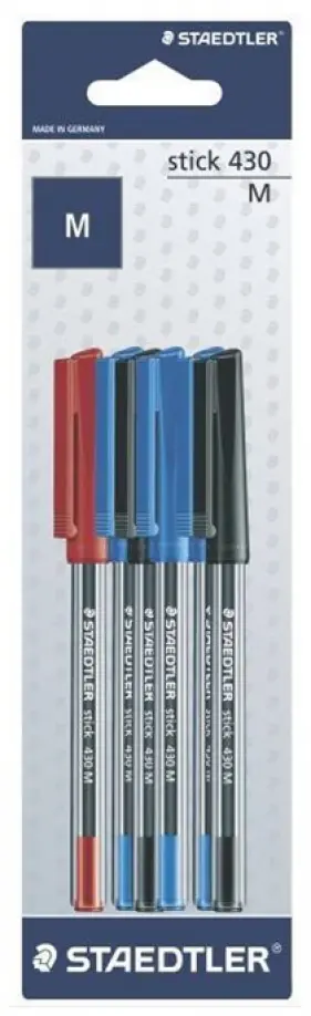 Шариковая ручка "Stick", 0,5 мм. Набор из 6 штук (430MSBK6D) обложка книги