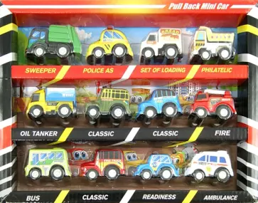 Набор инерционных машинок "Superveloci12", 12 шт (2831F) обложка книги