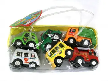 Набор инерционных машинок, 6 шт, в сумке (2803-6Т) обложка книги