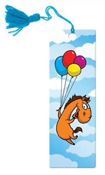 Сувенир. 3D-закладка "Лошадь с шариками" (52128) обложка книги