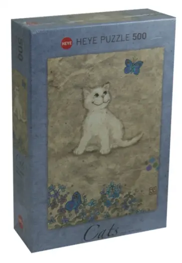 Puzzle-500 "Белый котенок" (29626) обложка книги