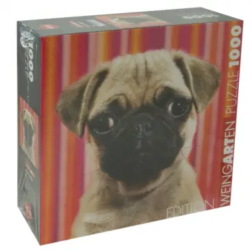 Puzzle-1000 "Грустный мопс" (29609) обложка книги