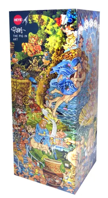 Puzzle-4000 "Искусство. Хрюшки" (29637) обложка книги