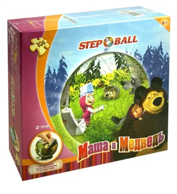Step Puzzle-108 "Маша и Медведь" (Пазл-шар) (98144) обложка книги
