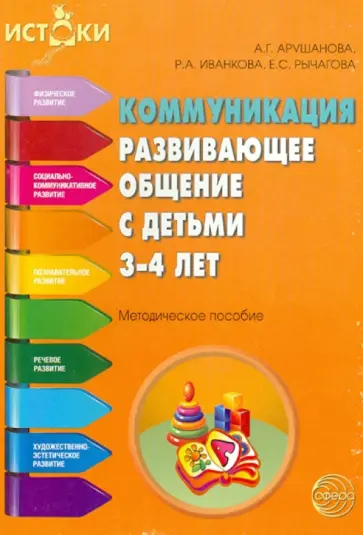 Арушанова, Иванкова - Коммуникация. Развивающее общение с детьми 3-4 лет. Методическое пособие Арушанова, Иванкова - Коммуникация. Развивающее общение с детьми 3-4 лет. Методическое пособие обложка книги