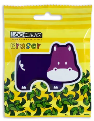 Ластик "Джунгли" в форме животных, в пакете, в ассортименте (LE5037) обложка книги