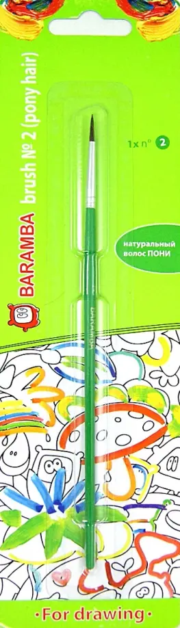 Кисть пони № 2 в блистере (B81002) обложка книги