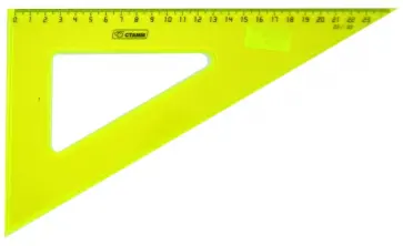 Треугольник пластиковый 23 см/30° (в ассортименте) (ТК54) обложка книги