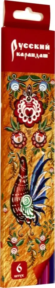 Карандаши  6 цветов "Русский карандаш. Фольклор" (СК021/6) обложка книги