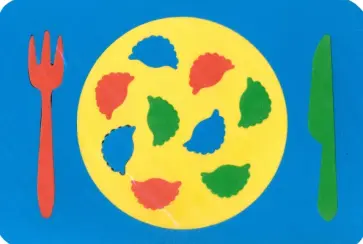 Мягкий пазл "Тарелка" (в ассортименте) обложка книги