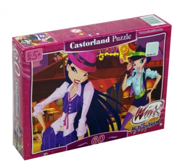 Puzzle-60 "Винкс", Техна и Муза на дискотеке (6208) обложка книги