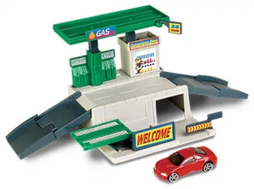 Набор транспортный MEGAPOLIS заправка с машинкой. Масштаб 1:60 (76750W) обложка книги