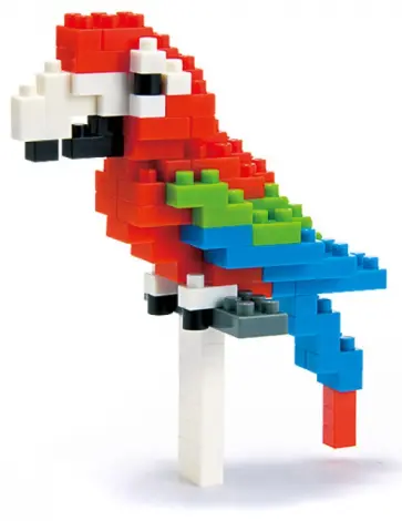 Конструктор Nano "Red-and-green Macaw" (004065) обложка книги