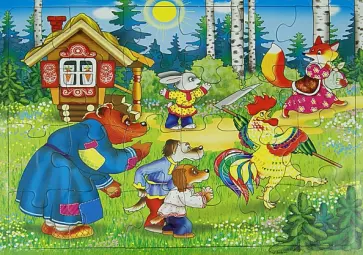 Пазл-24 "Заюшкина избушка" (П-2401) обложка книги