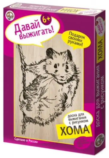 Выжигание. Доска с рисунком "Хома" (01570) обложка книги