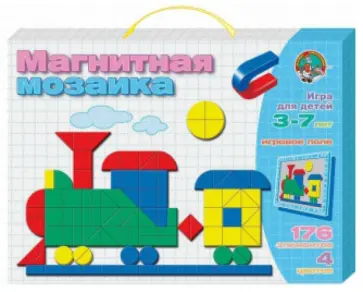 Магнитная мозаика "Паровозик" (01479) обложка книги
