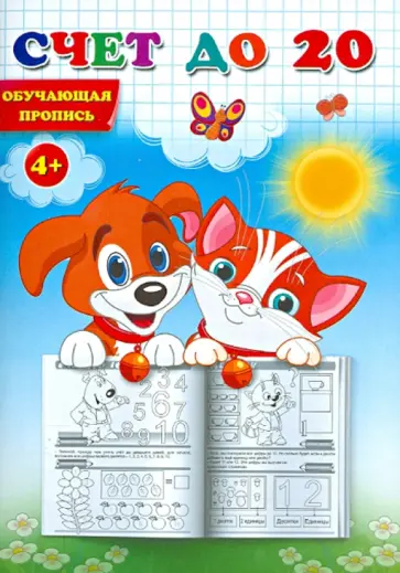 Прописи. Счет до 20. Обучающая пропись обложка книги