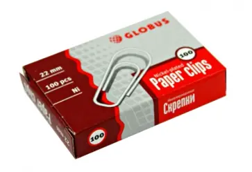 Скрепки 22мм (100шт) никелированные (С22-100Н) Скрепки 22мм (100шт) никелированные (С22-100Н) обложка книги