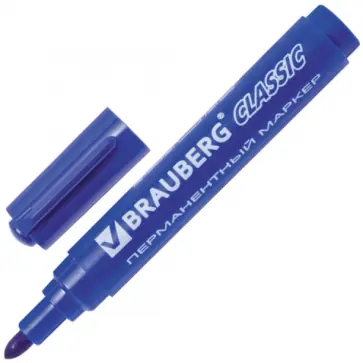 Маркер перманентный "Classic", синий (150301) Маркер перманентный "Classic", синий (150301) обложка книги