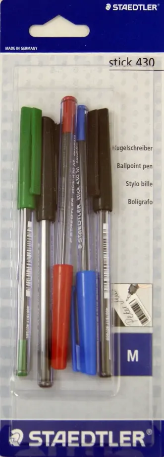 Шариковая ручка "Stick" (0,5 мм, 5 штук) (430M) обложка книги