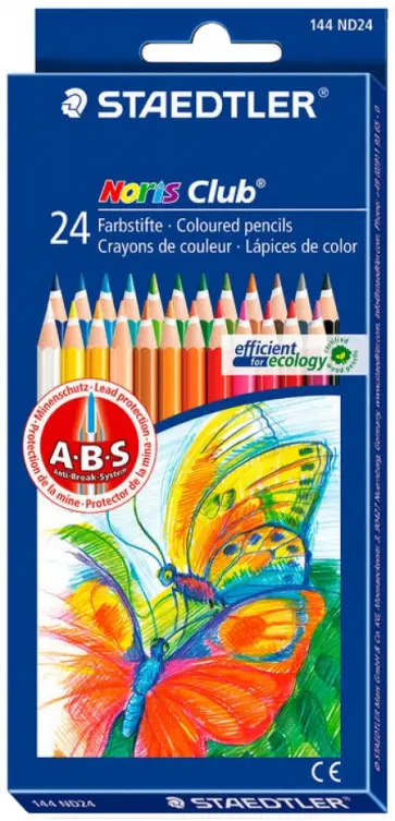 Карандаши цветные "Noris Club" (24 цвета) (144ND24) обложка книги