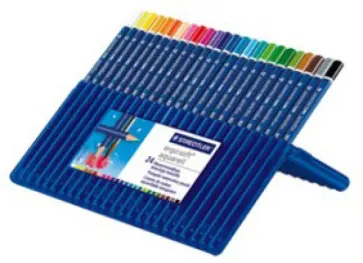 Карандаши акварельные трехгранные Ergosoft, 24 цвета (156SB24) обложка книги