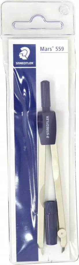 Циркуль "Mars 559 Basic" (D=34 см., металлический, с запасным грифелем) обложка книги