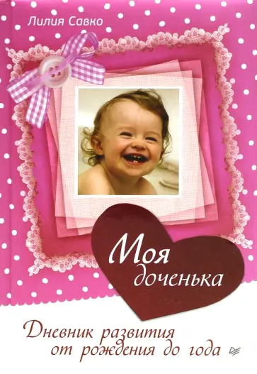 Лилия Савко - Моя доченька. Дневник развития от рождения до года, А5 Лилия Савко - Моя доченька. Дневник развития от рождения до года, А5 обложка книги