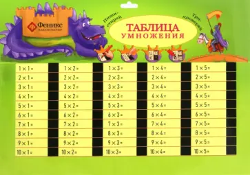 Таблица умножения обложка книги