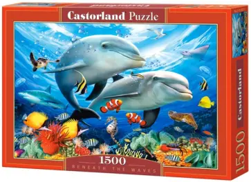 Puzzle-1500 "Дельфины" (C-151257) обложка книги