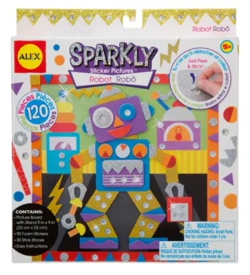 Набор для создания сверкающего объемного коллажа "Робот" (458RN) обложка книги