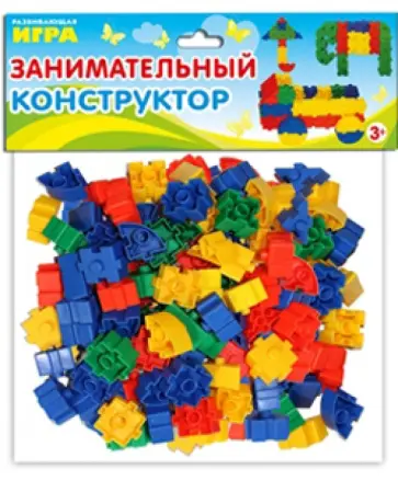 Занимательный конструктор. 115 деталей обложка книги