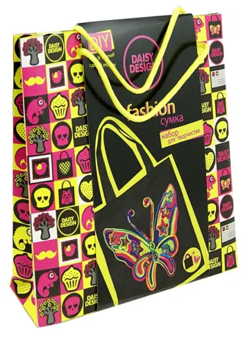 Набор для декорирования сумочки NEON "Бабочка" (55568) обложка книги