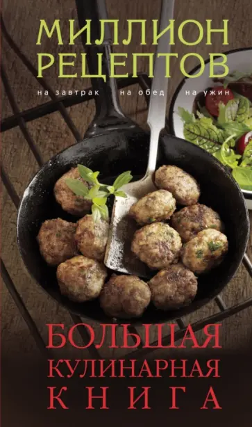 Большая кулинарная книга (миллион рецептов) обложка книги