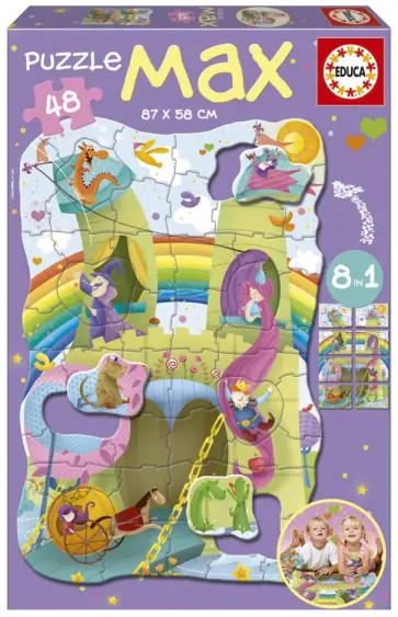 Пазл-мега "Рыцари и принцессы" (15902) обложка книги