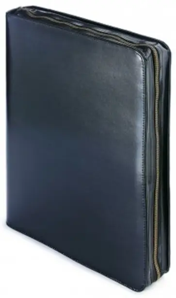 Папка с кольцевым зажимом "Bosforo" (с блокнотом, 60 листов, черная) (3-012/139) обложка книги