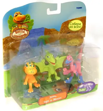 Набор из 3 коллекционных фигурок динозавров "Энни, Дон и Велма" (Т57090) обложка книги