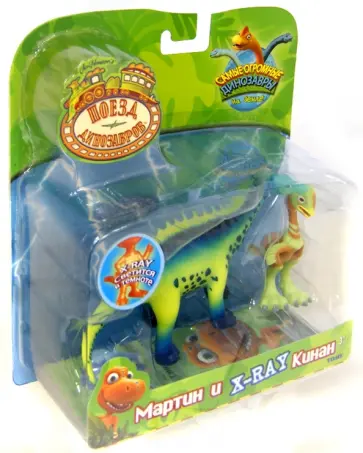 Набор из 2 коллекционных фигурок динозавров "Мартин и X-RAY Кинан" (Т57091) обложка книги